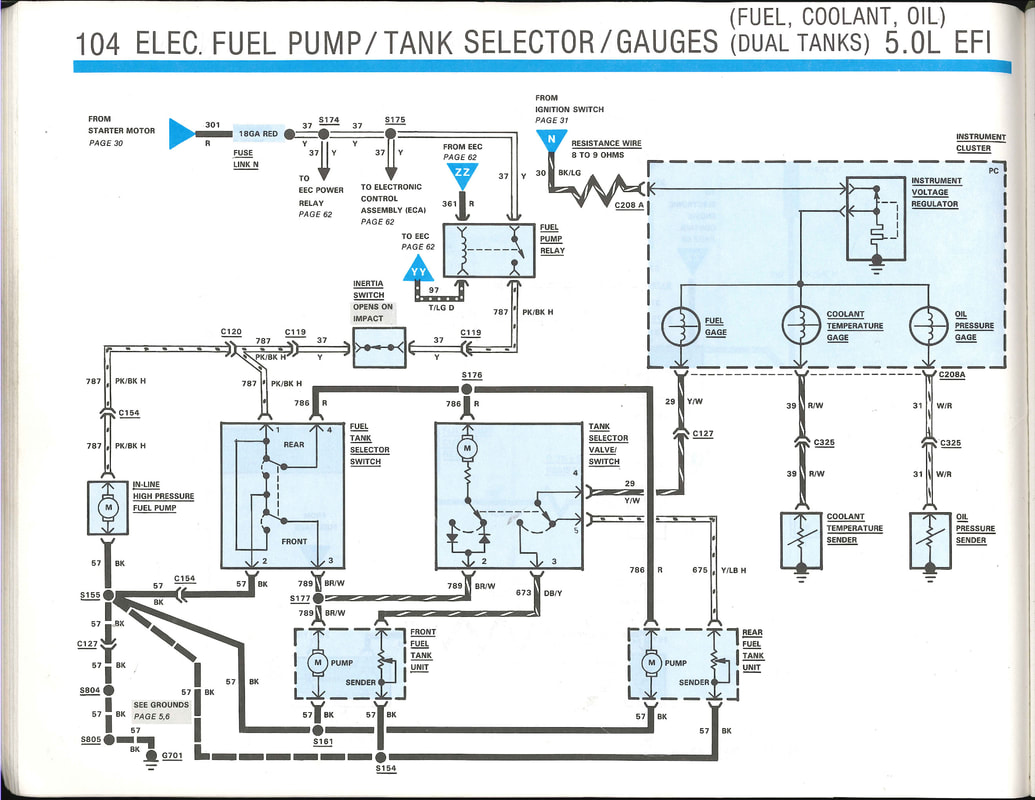 Fuel System Wiring  1986 F350 Fuel Pump Wiring Diagram    Bullnose Forum