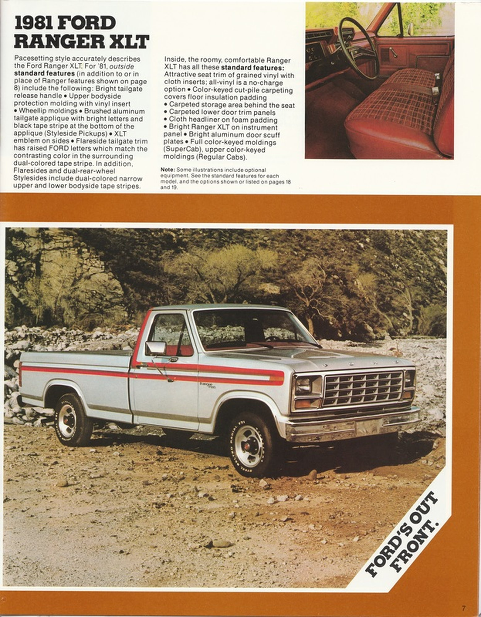 1981 Ford Pickup Truck Brochure F150 F100 Ranger Custom 