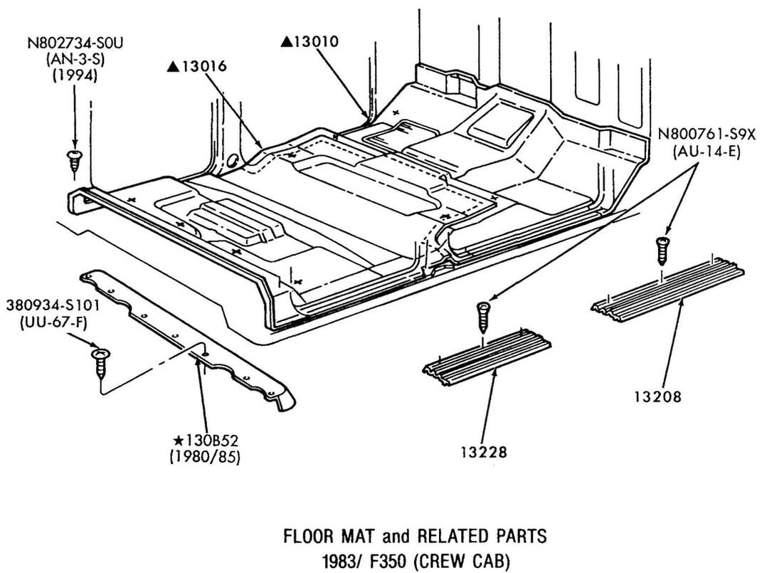 Floor Mats and Related Parts